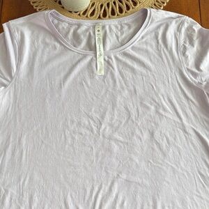 Lululemon Women's Lavender Crewneck Tee - Lightweight Short Sleeve Top